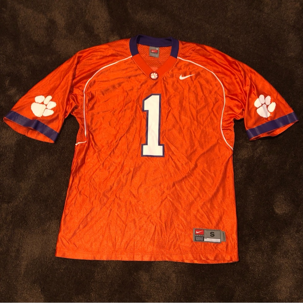 VTG Nike Authentic Team Nike Clemson Tigers #1 Football Jersey S
